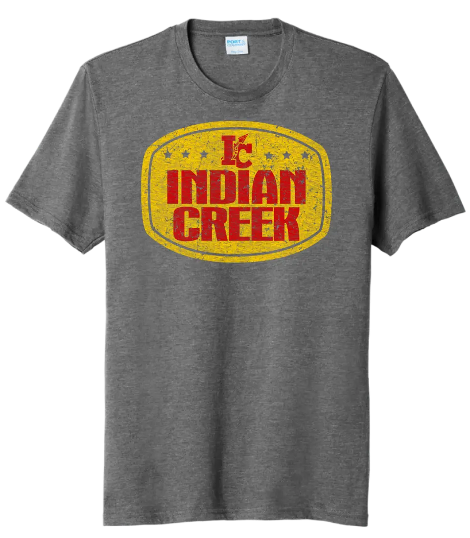 Indian Creek Distressed Badge Tri-Blend Tee