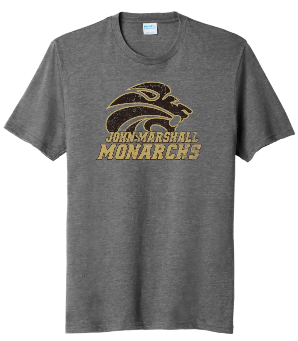 John Marshall Lion Head Tri-Blend Tee