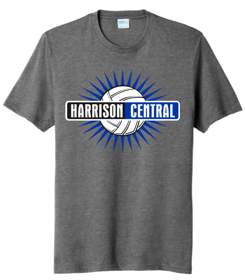 Harrison Central Volleyball Starburst Tri-Blend Tee