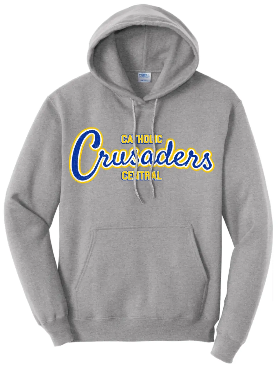Steubenville Catholic Central Distressed Crusaders Script Core Fleece Hoodie