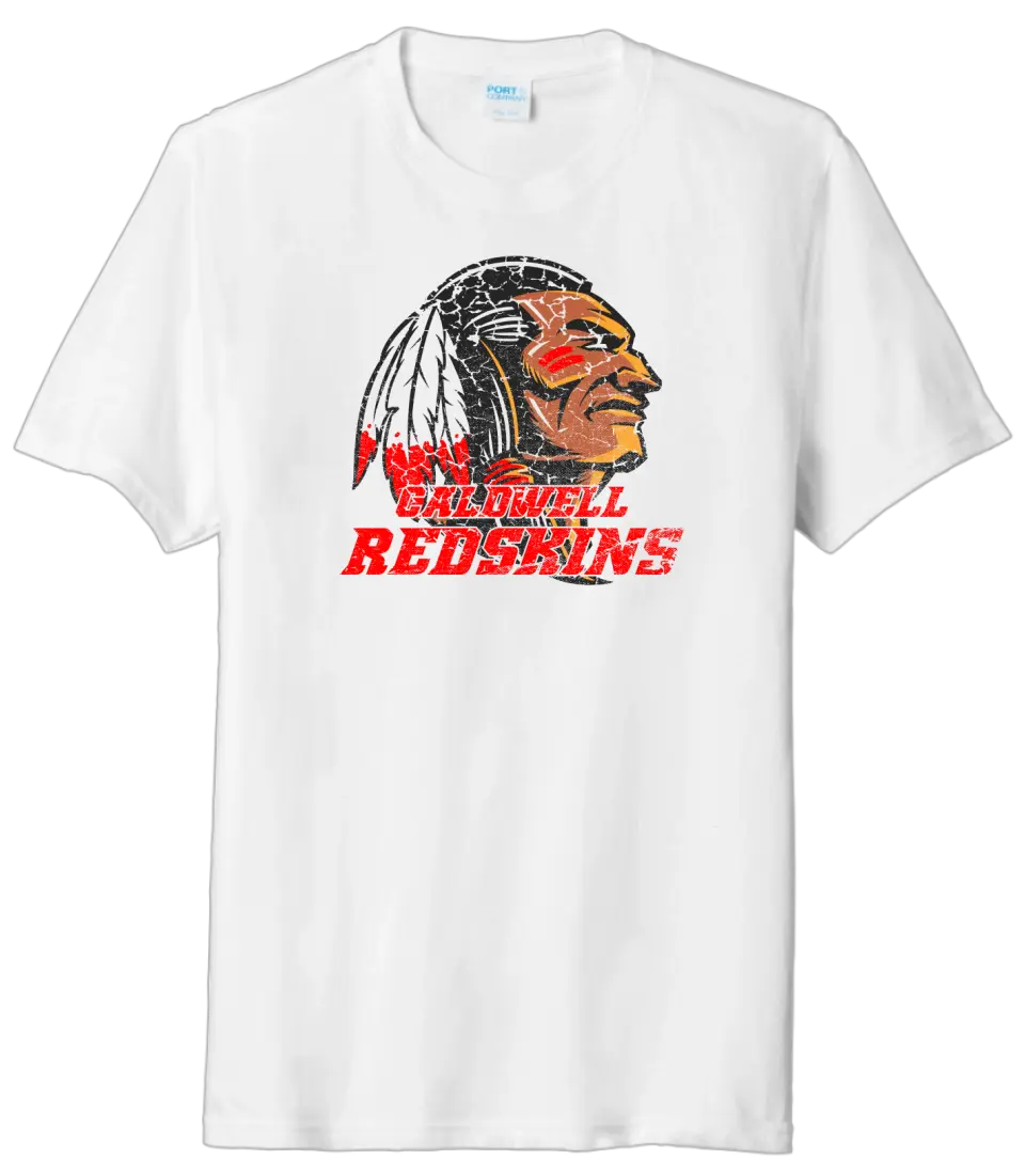 Caldwell Redskins Head Tri-Blend Tee