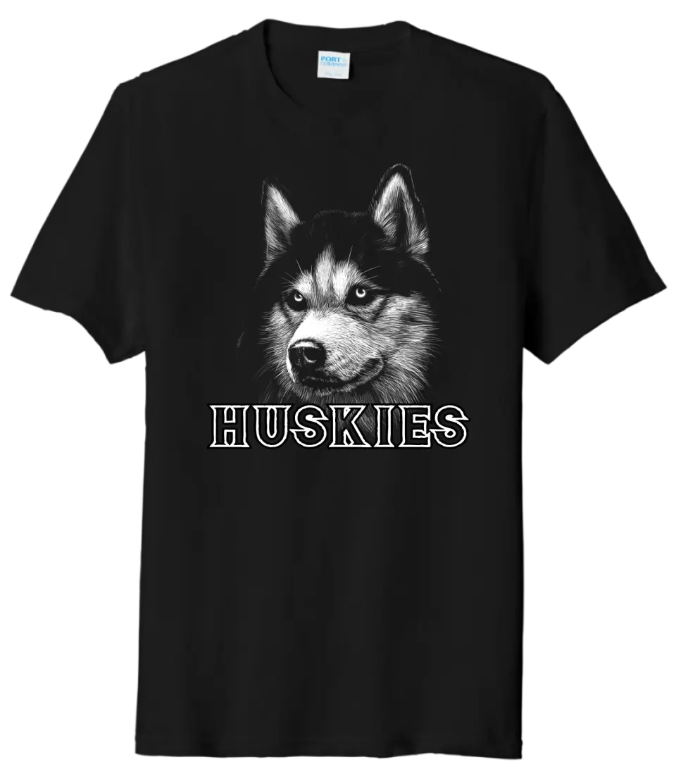 Harrison Central Husky Head Tri-Blend Tee