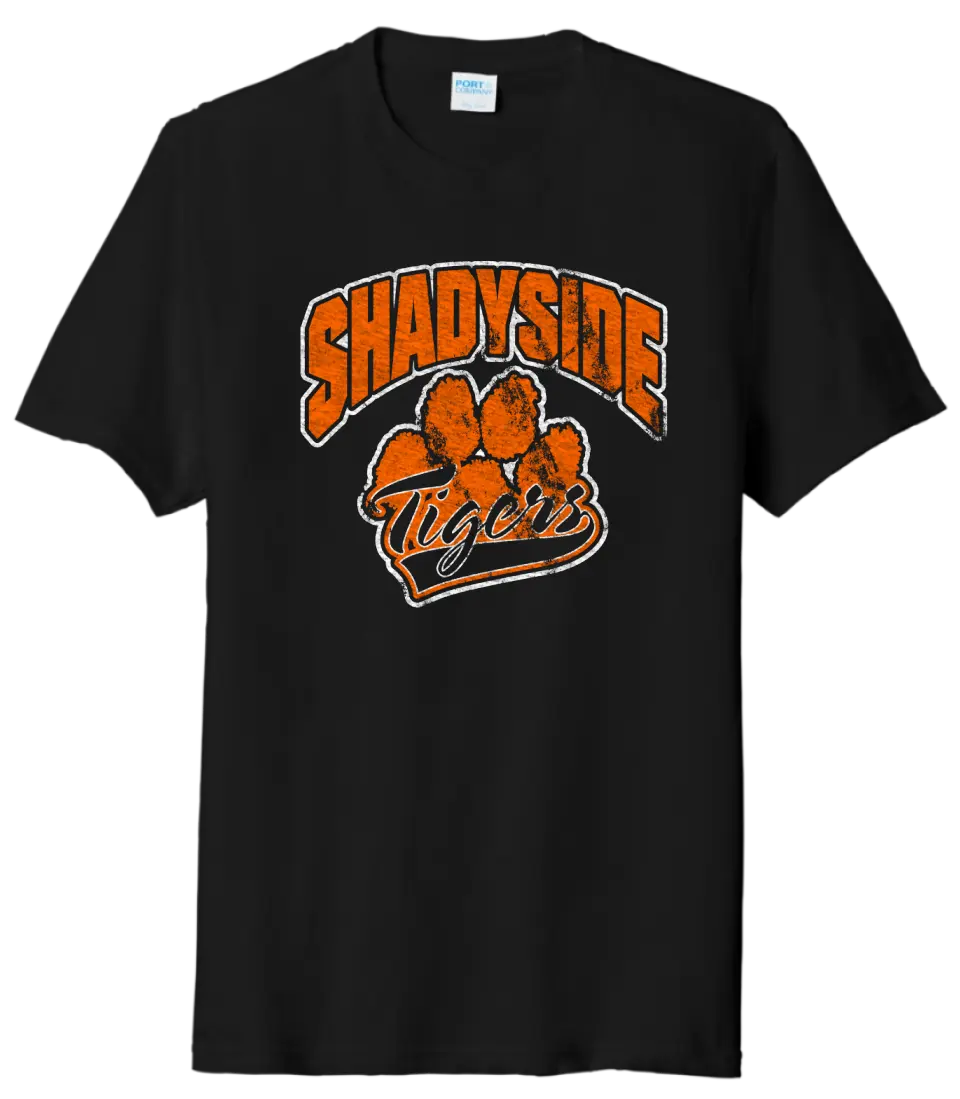 Shadyside Paw Script Tri-Blend Tee