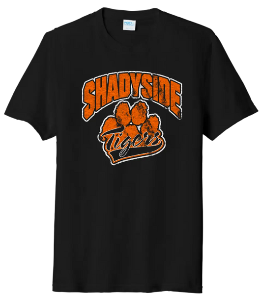 Shadyside Paw Script Tri-Blend Tee