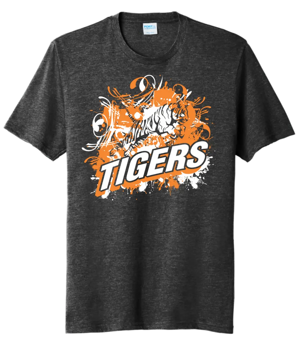 Shadyside Tiger Splash Tri-Blend Tee