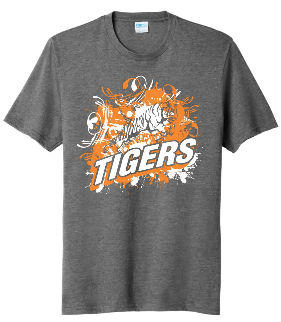 Shadyside Tiger Splash Tri-Blend Tee