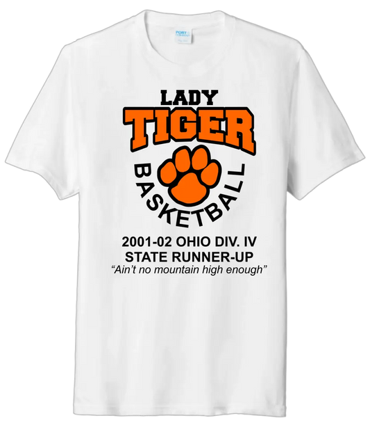 Lady Tiger Basketball 2002 State Runner-Up Tri-Blend-Tee