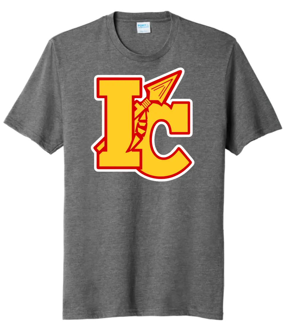 Indian Creek Logo on Gray Tri-Blend Tee