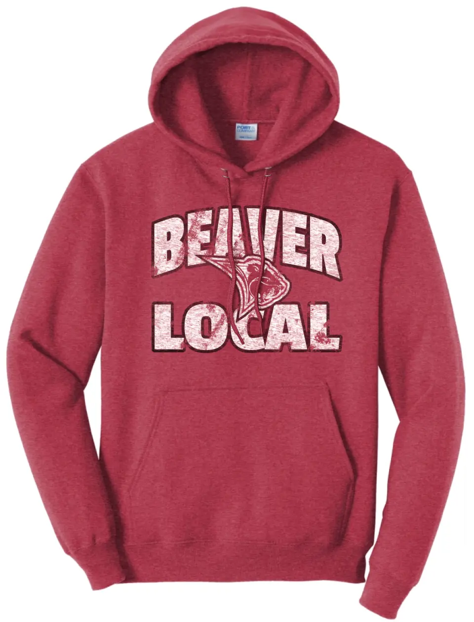 Beaver Local Bold Distressed Core Fleece Hoodie