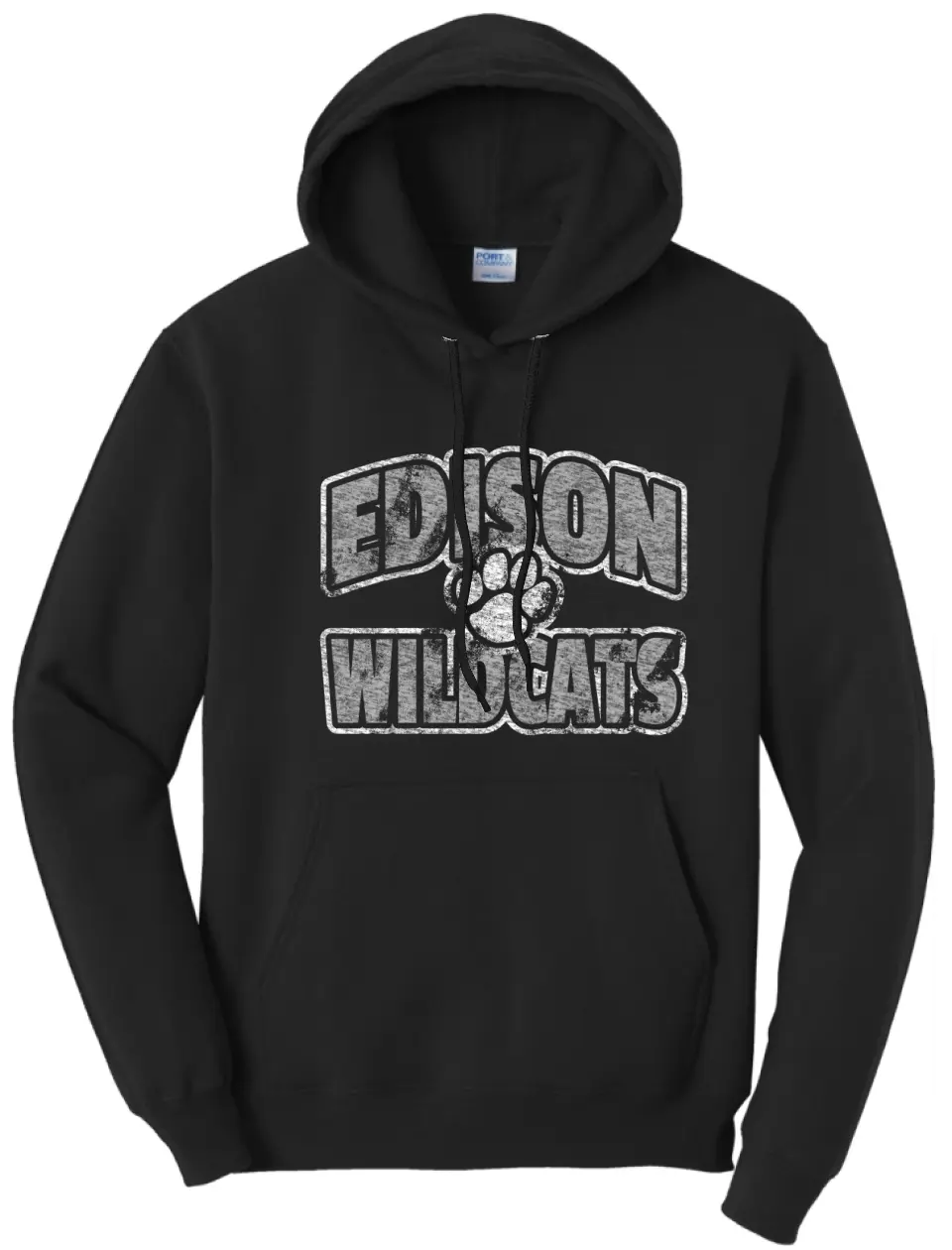 Edison Distressed Paw Core Fleece Hoodie