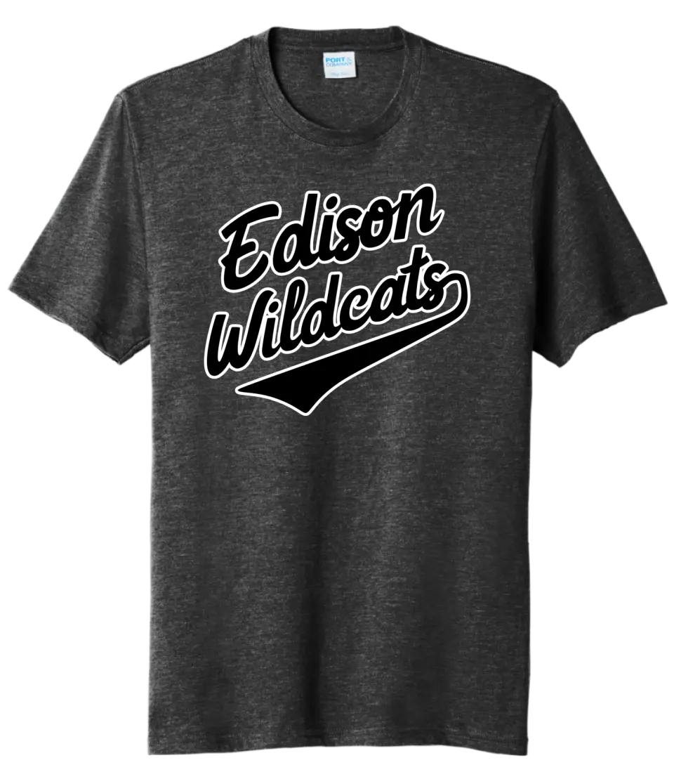Edison Tail Script Tri-Blend Tee