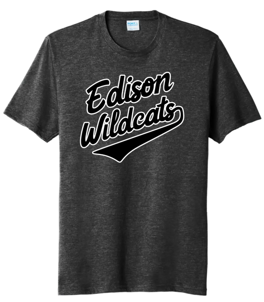 Edison Tail Script Tri-Blend Tee
