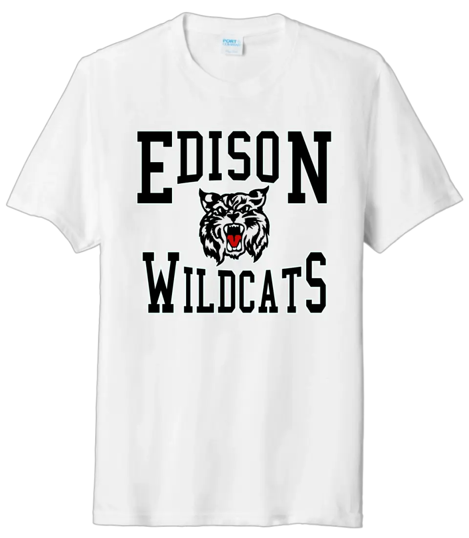 Edison Retro Wildcat Tri-Blend Tee