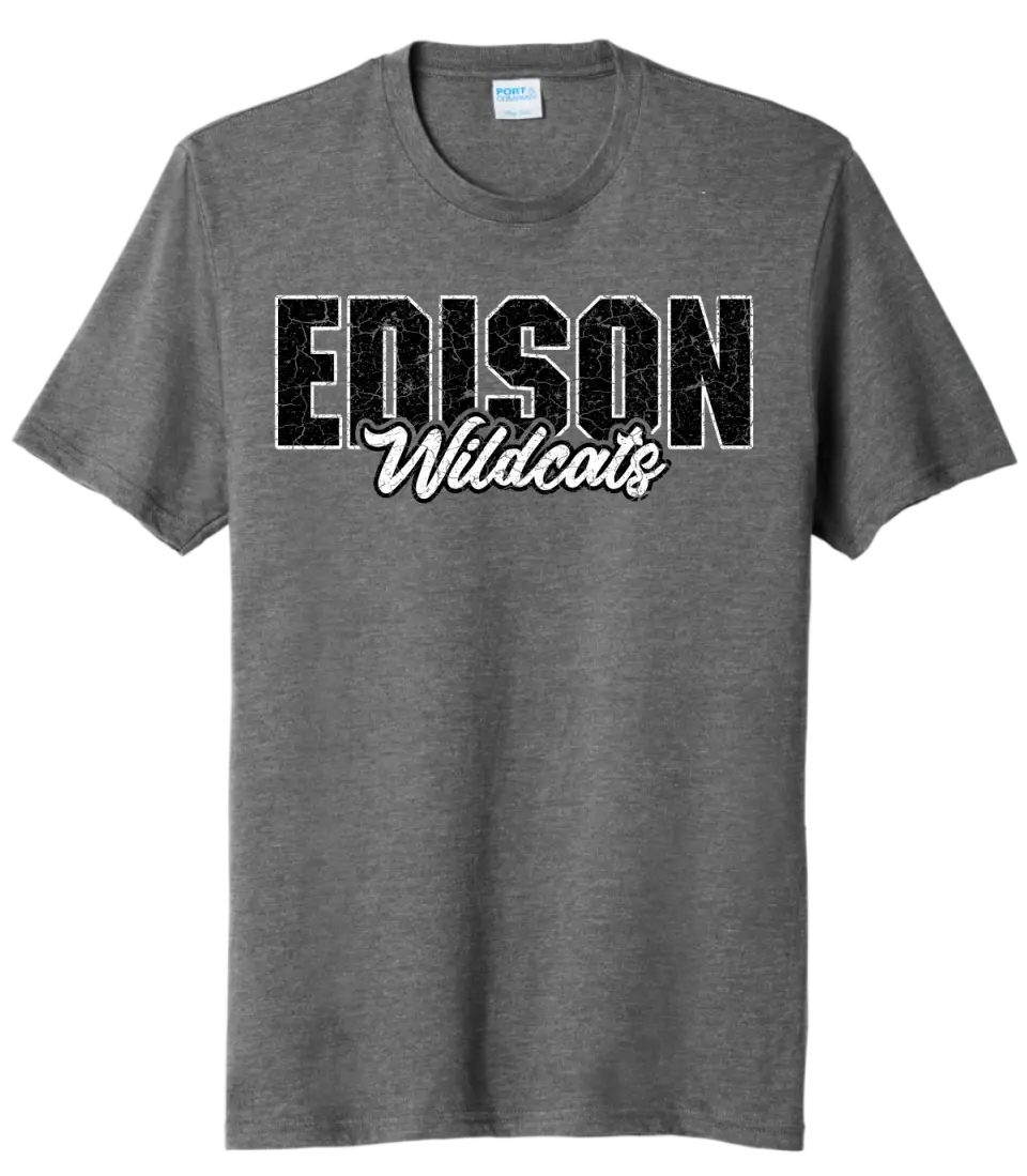 Edison Cracked Tri-Blend Tee