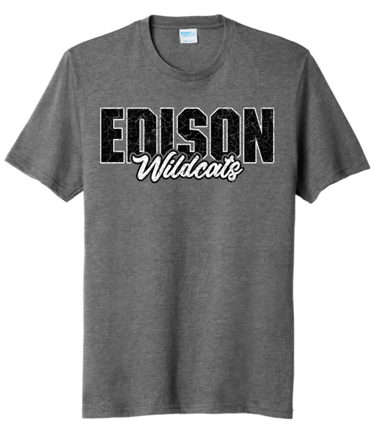 Edison Cracked Tri-Blend Tee