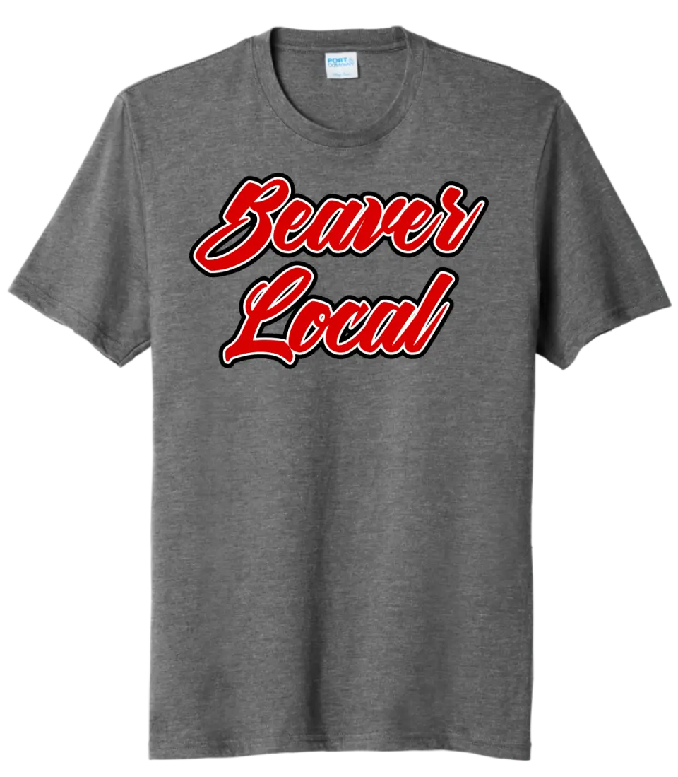 Beaver Local Thick Script Tri-Blend Tee