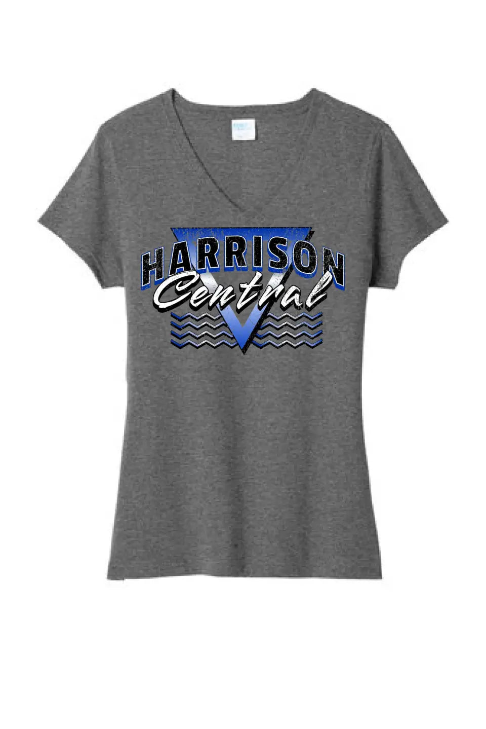 Harrison Central 2024 101 Ladies Tri-Blend V-Neck Tee
