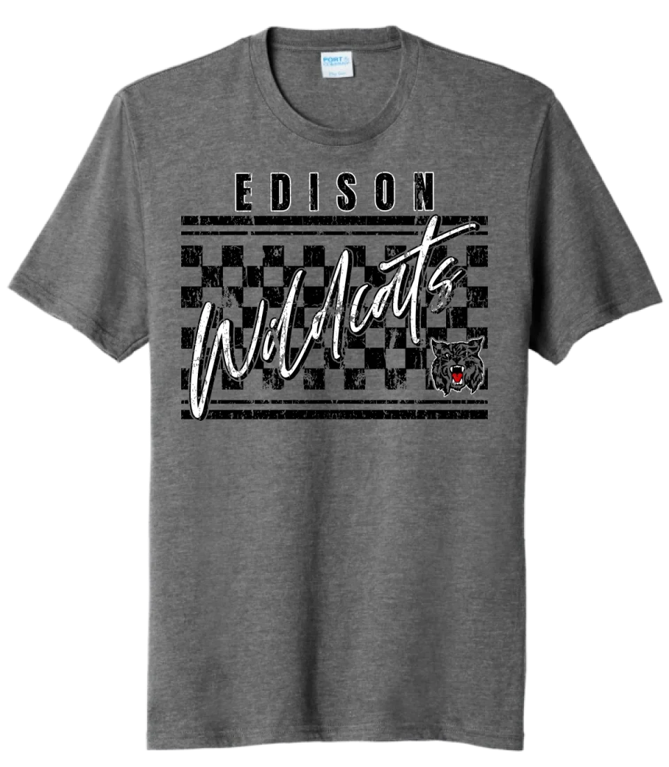 Edison Wildcats 2024 105 Tri-Blend Tee