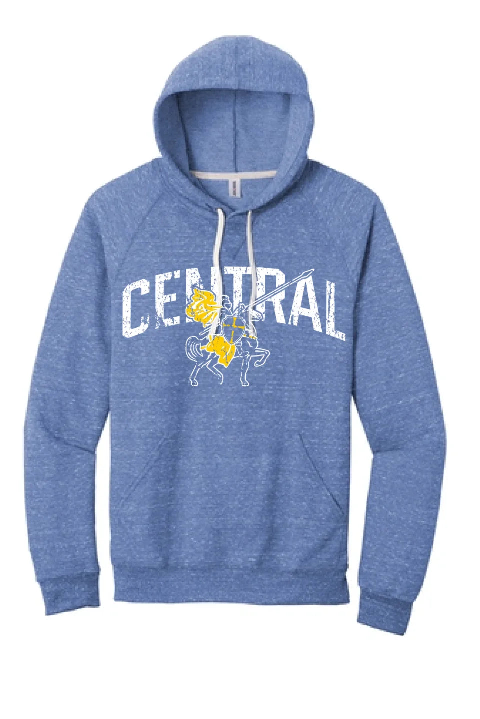Steubenville Catholic Central 2024 100 Jerzees Snow Heather French Terry Raglan Hoodie