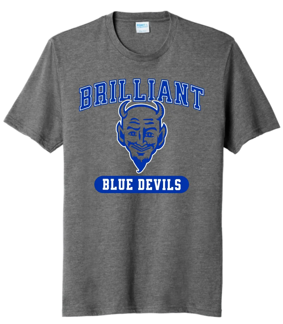 Brilliant Blue Devils 2024 100 Tri-Blend Tee
