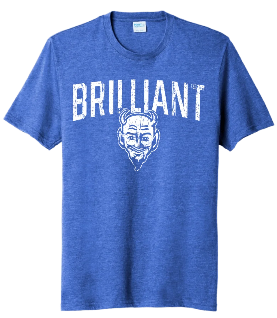 Brilliant Blue Devils 2024 101 Tri-Blend Tee