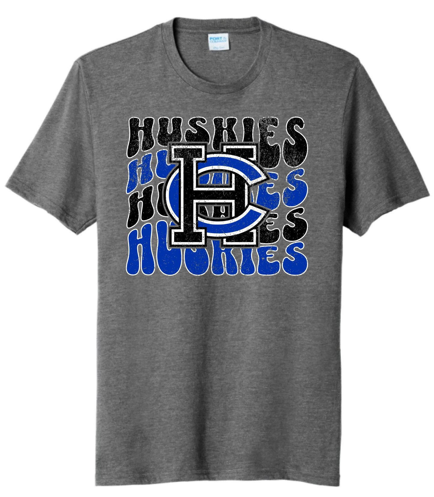 Harrison Central Logo Groovy Tri-Blend Tee