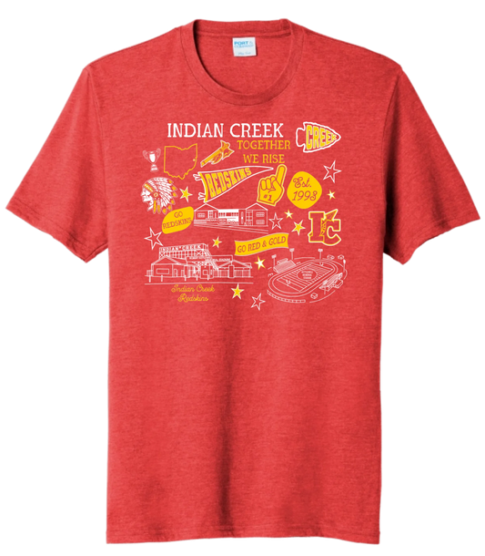 Indian Creek Icons on Red