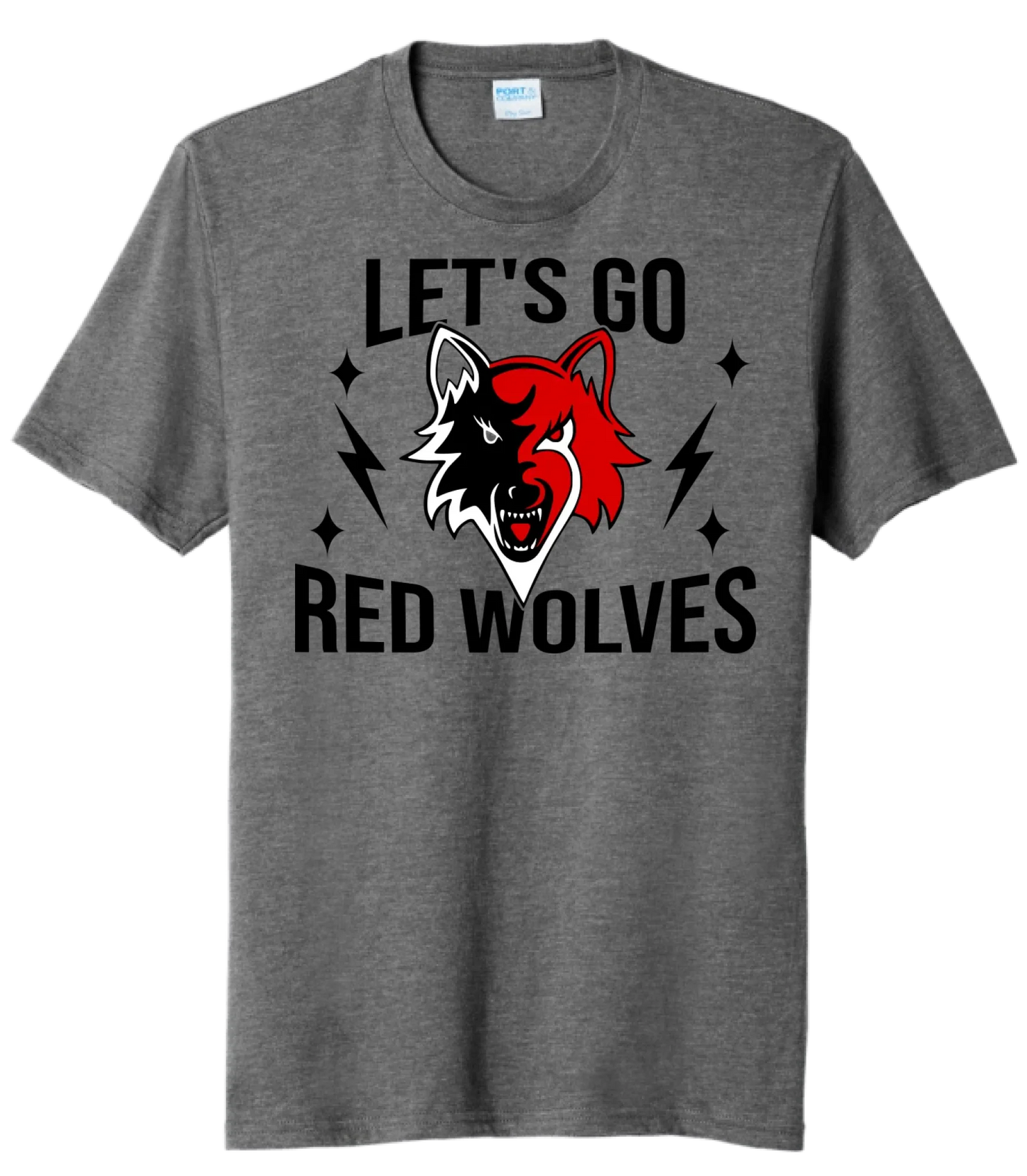 Cuyahoga Heights Let's Go Red Wolves Lightning Bolts