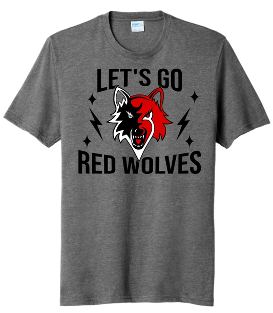 Cuyahoga Heights Let's Go Red Wolves Lightning Bolts