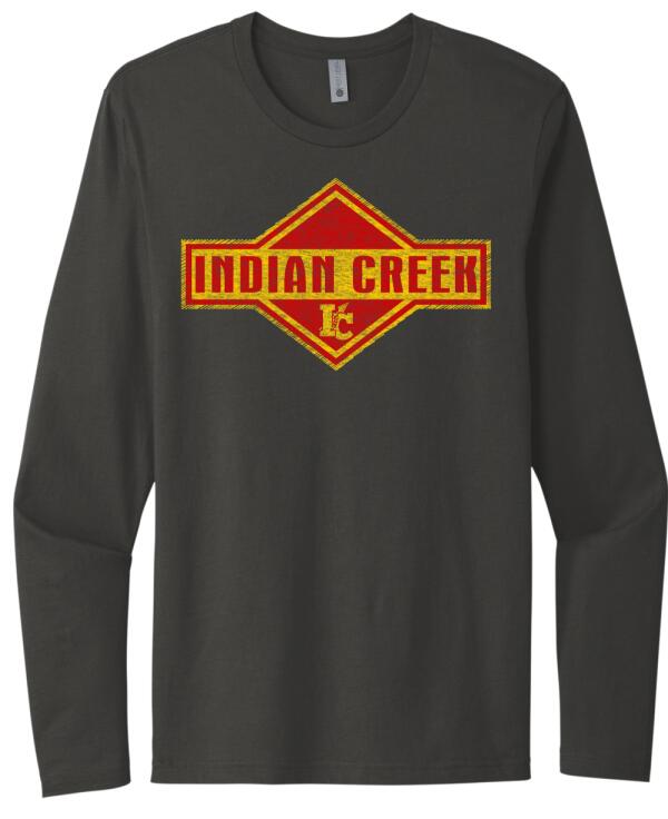 Indian Creek Distressed Flash Next Level Cotton Long Sleeve Tee