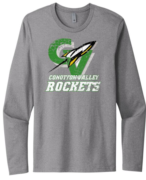 Conotton Valley Logo Next Level Cotton Long Sleeve Tee