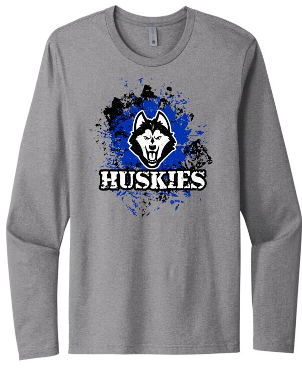 Harrison Central Stripes Splash Next Level Cotton Long Sleeve