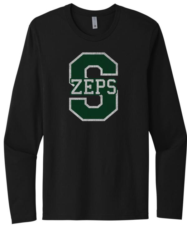 Shenandoah Distressed Logo Next Level Cotton Long Sleeve Tee