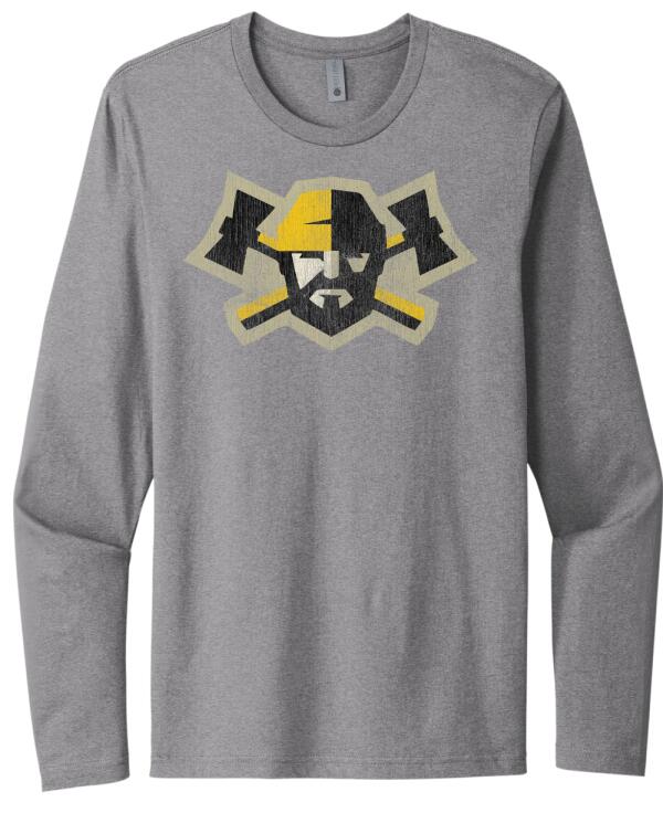 Valley Distressed Logo Next Level Cotton Long Sleeve Tee
