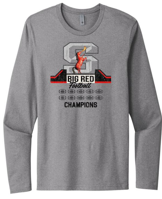 Steubenville Big Red Scoreboard Next Level Cotton Long Sleeve Tee