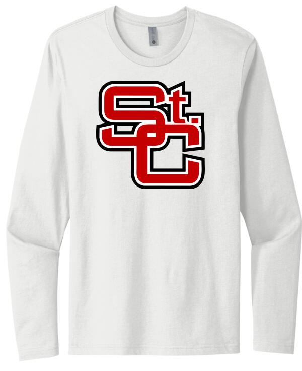 St. Clairsville St. C Logo Next Level Cotton Long Sleeve Tee