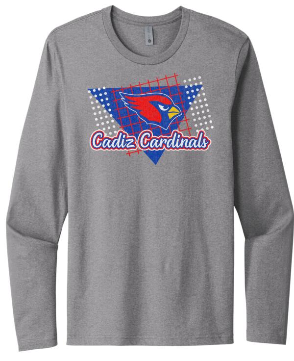 Cadiz Distressed 80s Next Level Cotton Long Sleeve