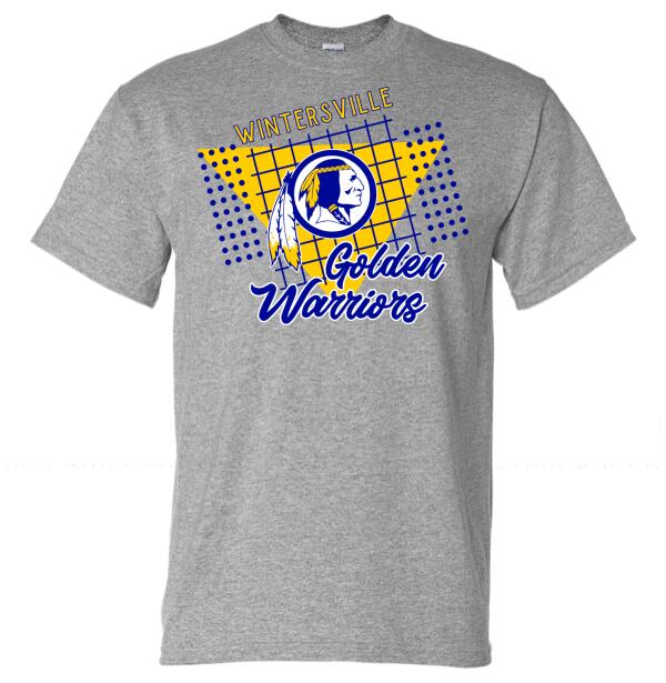 Wintersville Golden Warriors 80's Gildan DryBlend T-Shirt