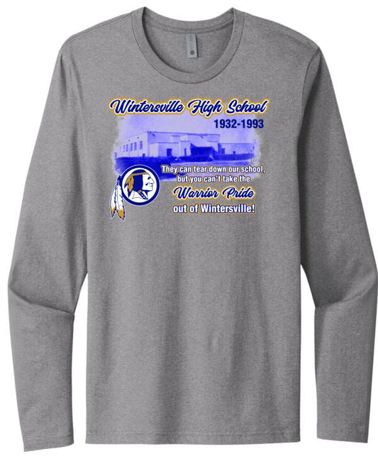 Wintersville Warriors High School Next Level Cotton Long Sleeve Tee