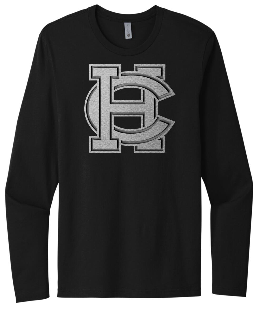 Harrison Central Embossed HC Next Level Cotton Long Sleeve Tee
