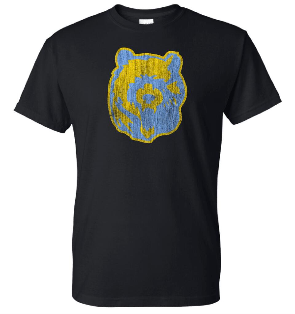 Oak Glen Distressed Bear Gildan DryBlend T-Shirt