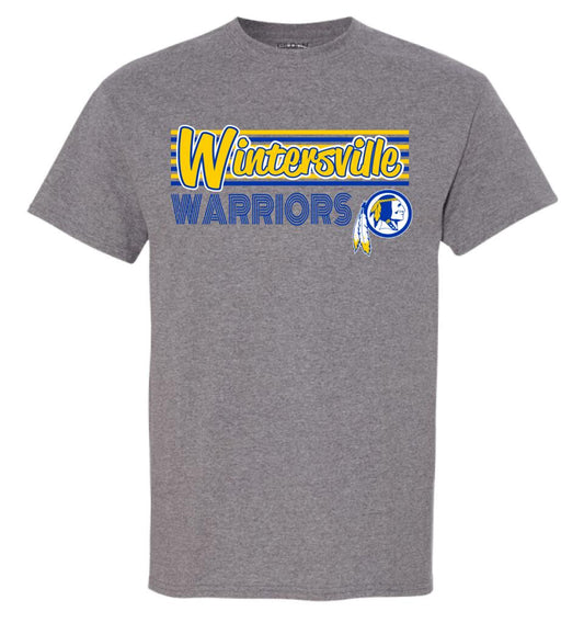 Wintersville Warriors Lines Gildan DryBlend T-Shirt