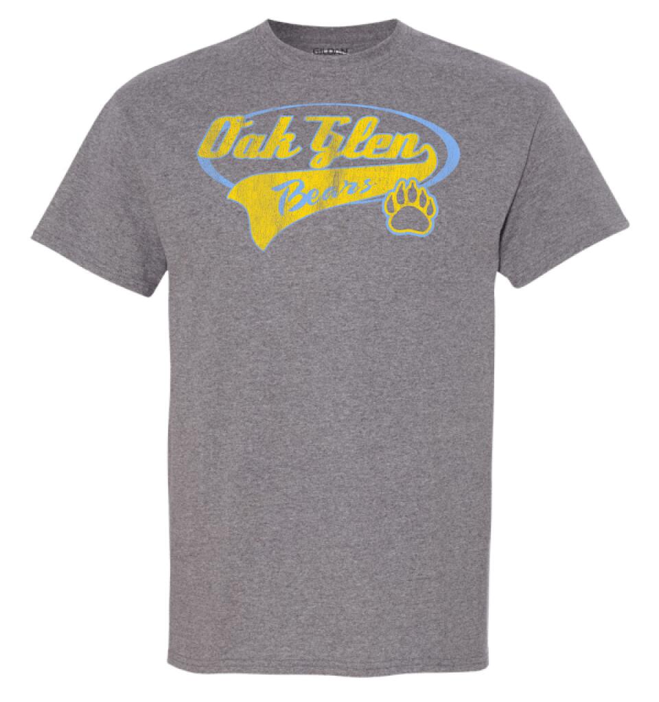 Oak Glen Distressed Tail Gildan DryBlend T-Shirt