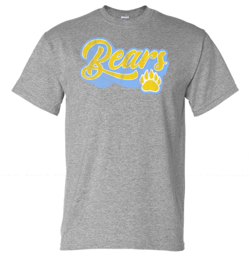 Oak Glen Distressed Script with Paw Gildan DryBlend T-Shirt