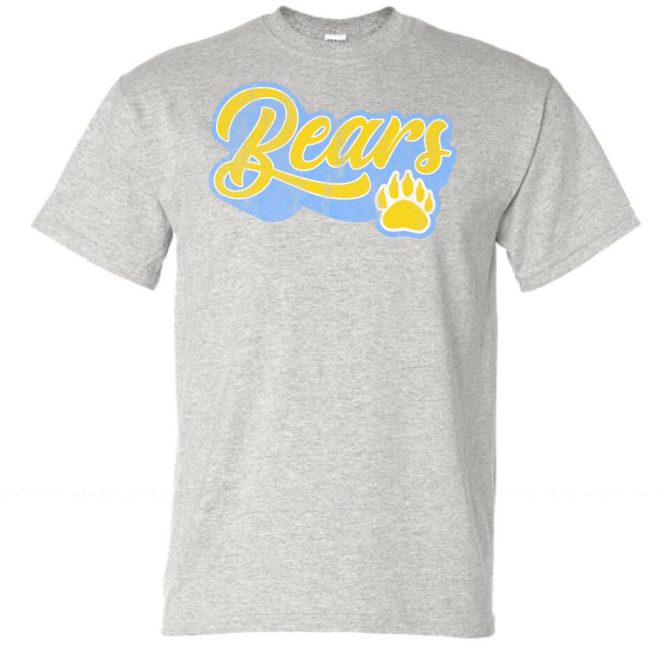 Oak Glen Distressed Script with Paw Gildan DryBlend T-Shirt