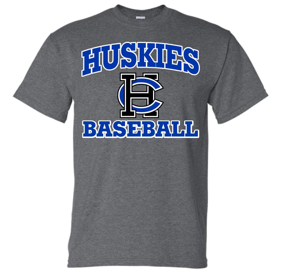 Harrison Central Huskies HC with Custom Text Design Gildan DryBlend T-Shirt