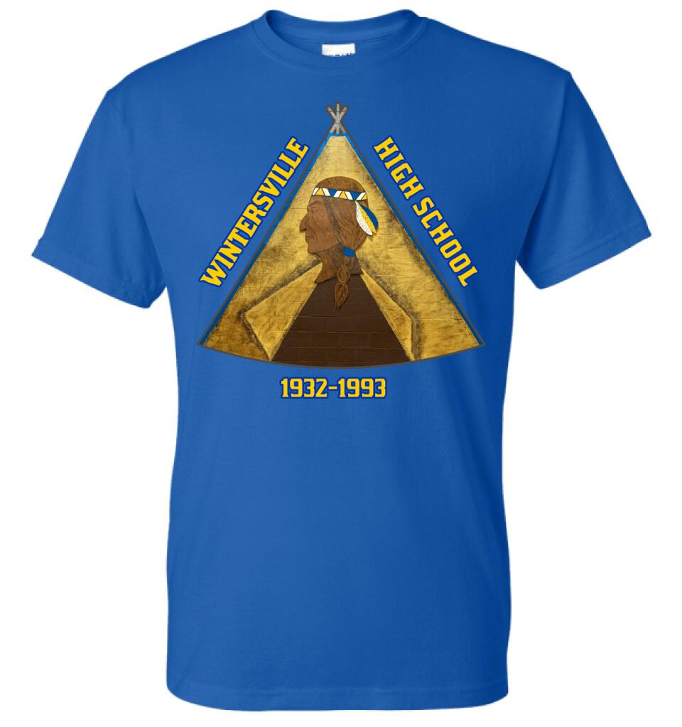 Wintersville Warriors High School Teepee Gildan DryBlend T-Shirt