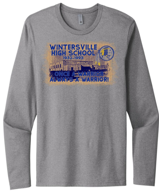 Wintersville Vintage High School Next Level Cotton Long Sleeve Tee