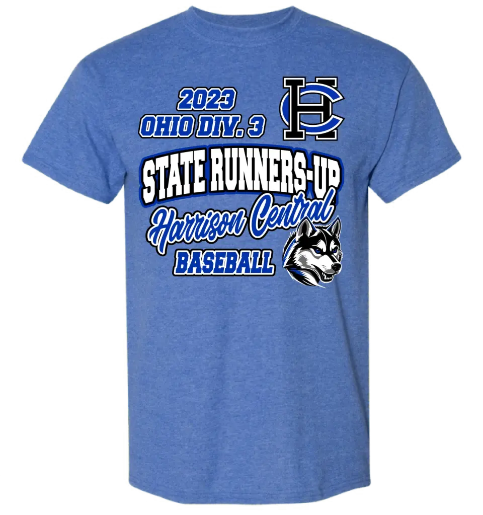 Harrison Central Baseball 2023 State Runners-Up Gildan DryBlend T-Shirt