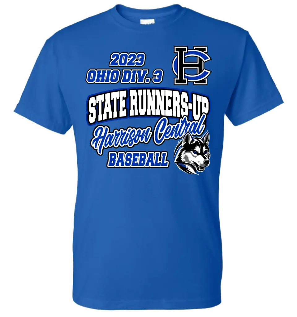 Harrison Central Baseball 2023 State Runners-Up Gildan DryBlend T-Shirt